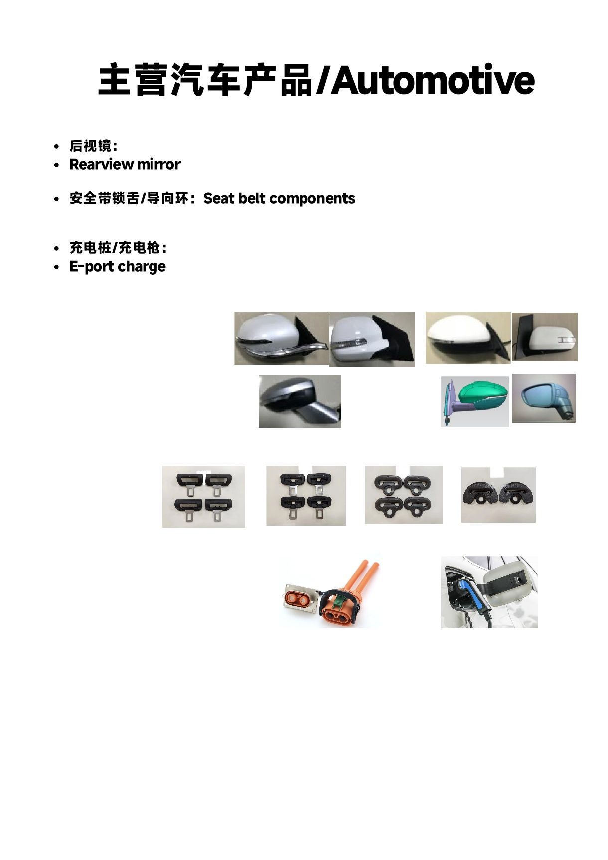 injection parts for medical